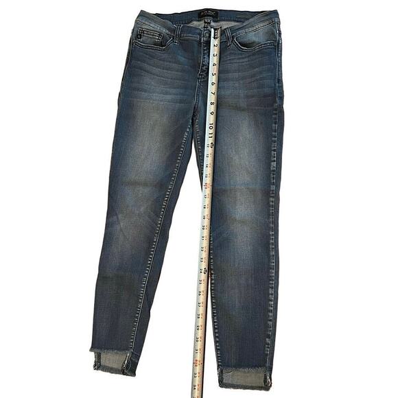 Judy Blue Skinny Fit Raw Ankle Hem Jeans Style JB8272MD Sz 13/31 RN 116380 - Picture 2 of 10